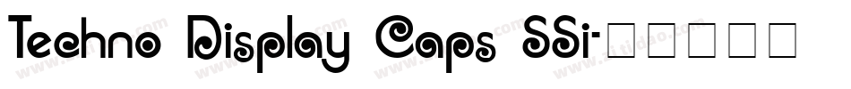 Techno Display Caps SSi字体转换
